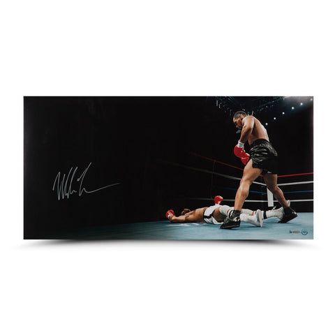 Mike Tyson Autographed "Knockout" 36 x 18