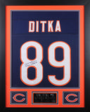 Mike Ditka Autographed and Framed Blue Bears Jersey
