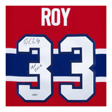 Patrick Roy Autographed & Inscribed Authentic Heroes of Hockey Red Montreal Canadiens Jersey