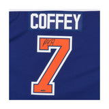 Paul Coffey Autographed Edmonton Oilers Authentic Blue Jersey