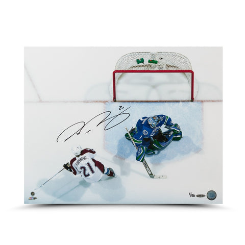 Peter Forsberg Autographed "Back of the Net" 16 x 20 Photo