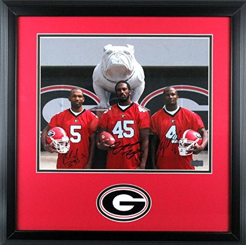 Champ, Boss, & Ronald Bailey Autographed/Signed Framed Georgia Bulldogs 11x14 NCAA Photo "Bulldog"