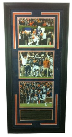 Chris Davis Autographed/Signed Framed Auburn Tigers 8x10 NCAA Photo Collage with Kick Six Inscription