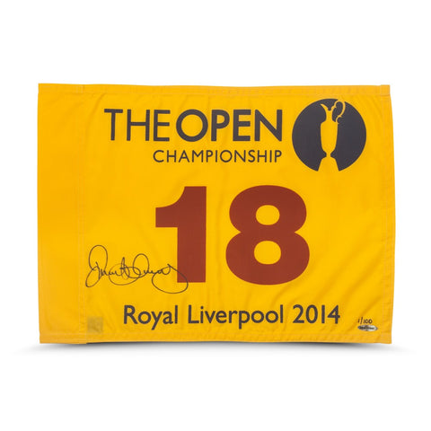 Rory McIlroy Autographed 2014 Open Championship Pin Flag