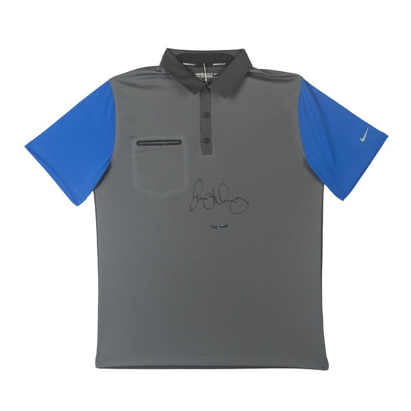 Rory McIlroy Autographed Grey, Cobalt, and Silver Nike Polo