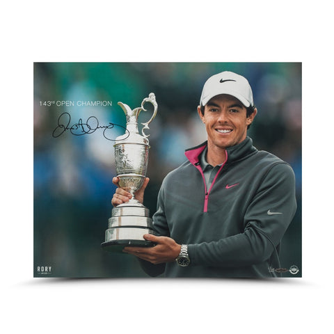 Rory McIlroy Signed 143rd Open Championship 16 x 20