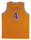 Byron Scott "Showtime" Authentic Signed Yellow Pro Style Jersey BAS Witnessed
