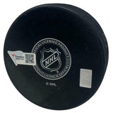 JAKE GUENTZEL Autographed "NHL Debut 11/21/16" Penguins Logo Puck FANATICS