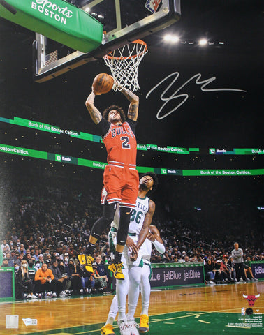 Lonzo Ball Autographed/Signed Chicago Bulls 16x20 Photograph Fanatics 35474