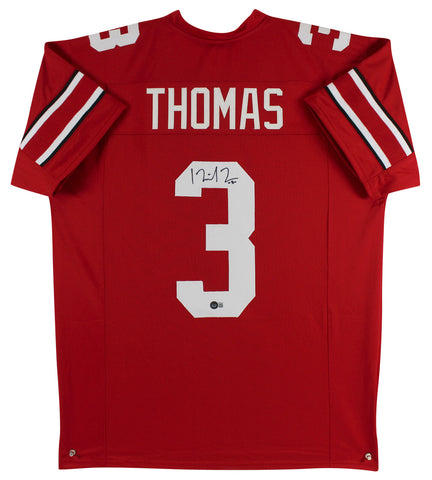 Ohio State Michael Thomas Authentic Signed Red Pro Style Jersey BAS Witnessed