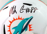 Mike Gesicki Autographed Miami Dolphins Speed F/S Helmet- Beckett W *Black