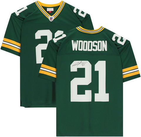 Charles Woodson Packers Signed Green M&N Super Bowl XLV Throwback Replica Jersey