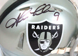 Shane Lechler Autographed Oakland Raiders Flash Speed Mini Helmet-Beckett W Holo