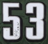 Hugh Douglas Signed Philadelphia Eagle Jersey (JSA COA) 3xPro Bowl Defensive End