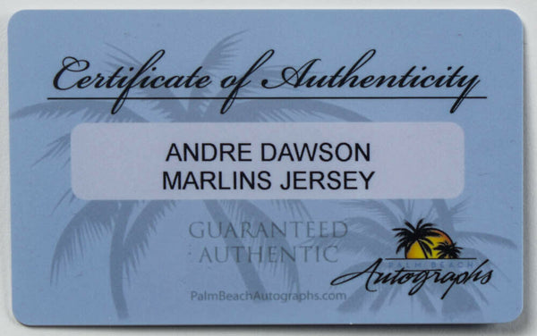 Andre Dawson Signed Florida Marlins Mitchell & Ness MLB Jersey