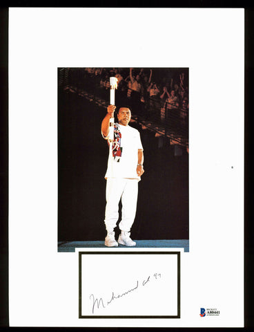 Muhammad Ali "97" Authentic Signed 8.75x11.75 Book Page Autographed BAS #A80441