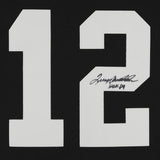 FRMD Terry Bradshaw Steelers Signed Black Mitchell & Ness Jersey w/"HOF 89" Insc