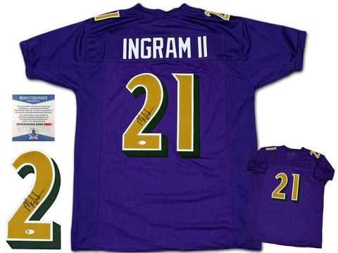 Mark Ingram Autographed SIGNED Jersey - Purple - Beckett Authentic