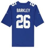 Saquon Barkley New York Giants Autographed Nike Blue Game Jersey