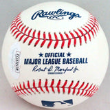 Charlie Sheen Corbin Bernsen Autographed Rawlings OML Baseball w/ insc- JSA W