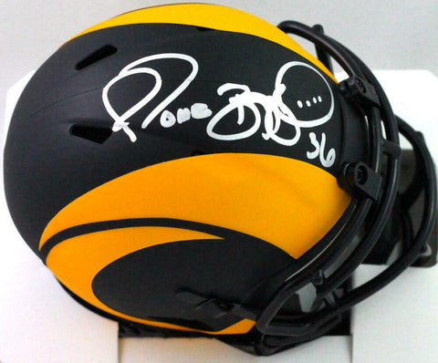 Jerome Bettis Autographed LA Rams Eclipse Speed Mini Helmet - Beckett W *Silver