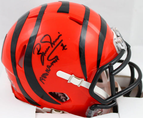 Boomer Esiason Signed Cincinnati Bengals Speed Mini Helmet w/MVP-Beckett W Holo
