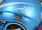 AJ Brown Signed Tennessee Titans Flash Speed Mini Helmet-Beckett W Hologram