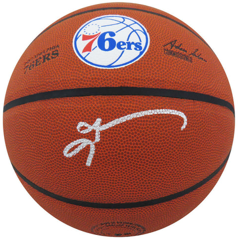 Allen Iverson Signed Wilson Philadelphia 76ers Logo Basketball - (SCHWARTZ COA)