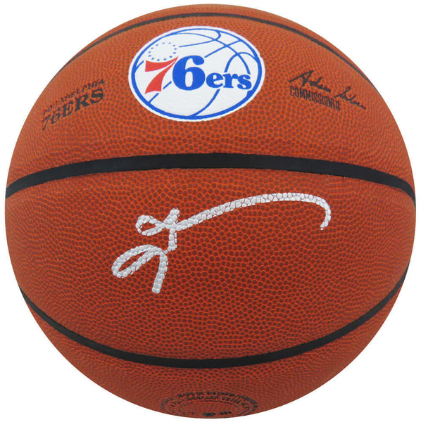 Allen Iverson Signed Wilson Philadelphia 76ers Logo Basketball - (SCHWARTZ COA)