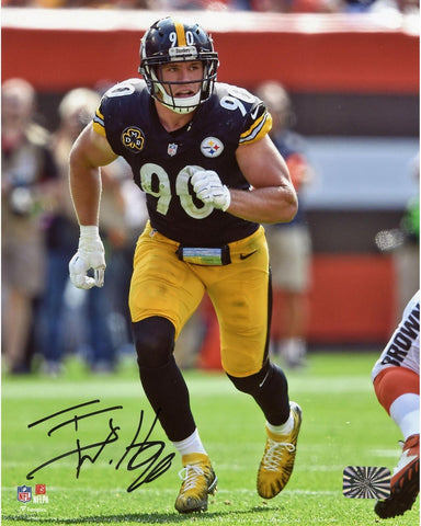 T.J. Watt Pittsburgh Steelers Autographed 8" x 10" Pass Rush Photograph