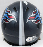Treylon Burks Autographed Tennessee Titans Speed Mini Helmet-Beckett W Hologram
