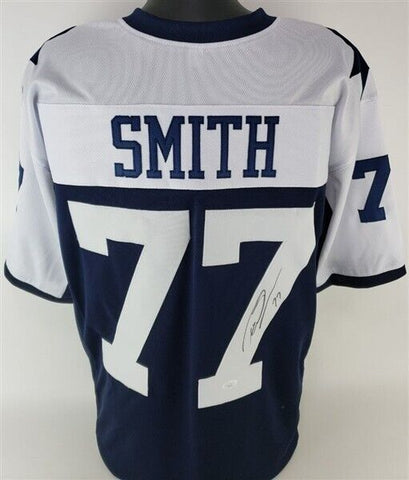 Tyron Smith Signed Dallas Cowboys Throwback Jersey (JSA COA) 8xPro Bowl O-Line