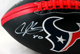 Andre Johnson Autographed Houston Texans Black Logo Football - JSA W *White