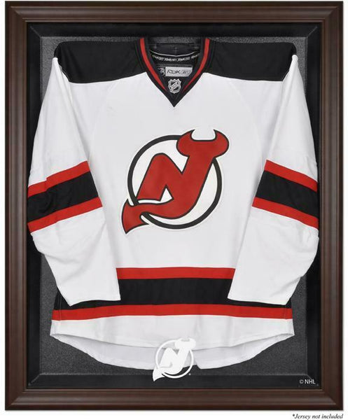 Devils Brown Framed Logo Jersey Display Case-Fanatics Authentic