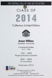 Aeneas Williams Autographed Arizona Cardinals Goal Line Art Card- Beckett *Blue