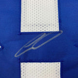 Framed Autographed/Signed CeeDee Lamb 33x42 Dallas White Football Jersey JSA COA