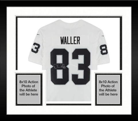 Framed Darren Waller Las Vegas Raiders Autographed White Nike Limited Jersey