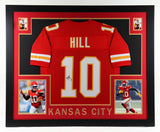 Tyreek Hill Signed Chiefs 34 x 42 Custom Framed Jersey (JSA COA) 5xPro Bowl D.B.