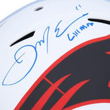 Julian Edelman Patriots Signed Lunar Eclipse Alternate Helmet w/"SB LIII MVP"