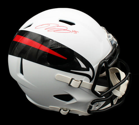 Deion Jones Signed Atlanta Falcons Speed Full Size AMP NFL Helmet