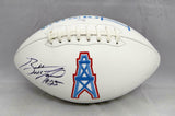 Bubba McDowell Autographed Houston Oilers Logo Football- JSA Witnessed Auth