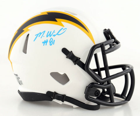 MIKE WILLIAMS SIGNED LOS ANGELES CHARGERS LUNAR SPEED MINI HELMET BECKETT