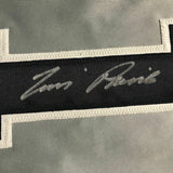FRAMED Autographed/Signed TIM RAINES 33x42 New York Grey Baseball Jersey JSA COA