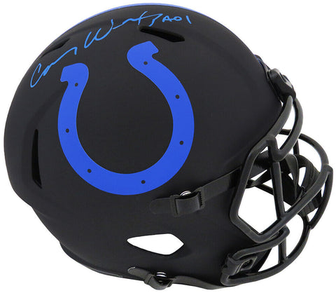 Carson Wentz Signed Colts Eclipse Riddell Full Size Speed Rep Helmet (Fanatics)