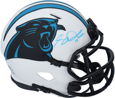 Sam Darnold Carolina Panthers Signed Lunar Eclipse Alternate Mini Helmet