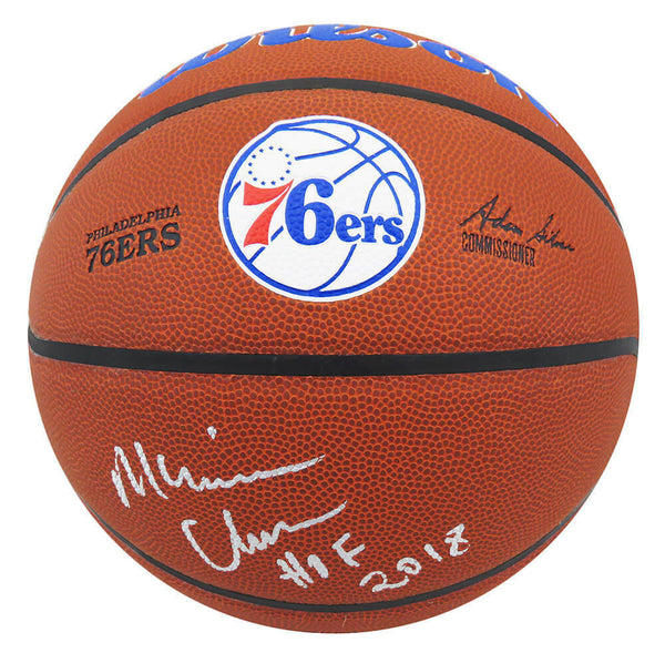 Maurice Cheeks Signed Wilson 76ers Logo NBA Basketball w/HOF'18 - (SCHWARTZ COA)