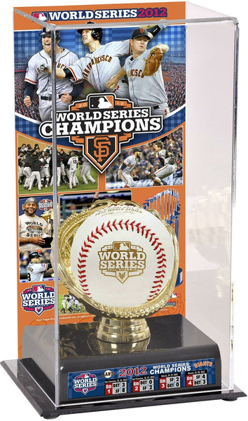 San Francisco Giants 2012 WS Champs Gold Glove Team Logo Baseball Display Case
