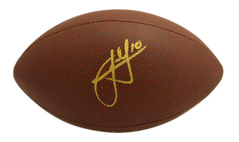 Jabar Gaffney Autographed Denver Broncos Super Grip Football Beckett 37882
