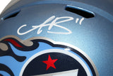 AJ Brown Autographed Tennessee Titans F/S Flash Speed Helmet Beckett 35389