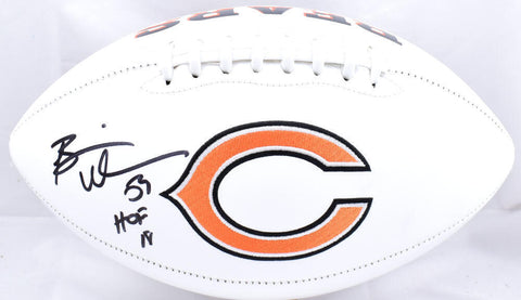 Brian Urlacher Autographed Chicago Bears Logo Football w/ HOF *L- Beckett W Holo